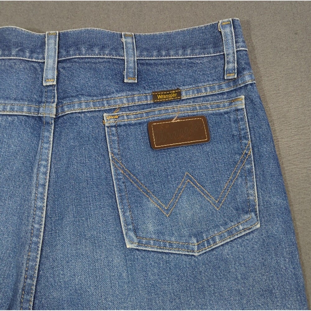 Wrangler Jeans Men's 34x36 Fits 32x34 Blue Bootcut Slim Fit 935NAV Cowboy Cut